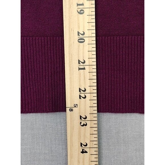 Dressbarn Women's Purple V-Neck Long Sleeve Sweat Shirt Small USED - Picture 4 of 6